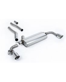 Ligne d'échappement inox FAP-Back à valves MILLTEK BMW 128ti 5 portes F40 (2021+)(Homologuée)