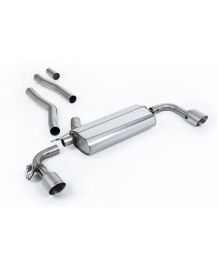 Ligne d'échappement inox FAP-Back à valves MILLTEK BMW 128ti 5 portes F40 (2021+)(Homologuée)