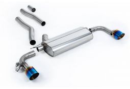 Ligne d'échappement inox FAP-Back à valves MILLTEK BMW 128ti 5 portes F40 (2021+)(Homologuée)