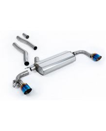 Ligne d'échappement inox FAP-Back à valves MILLTEK BMW 128ti 5 portes F40 (2021+)(Homologuée)