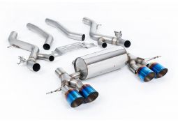 Ligne d'échappement inox FAP-Back à valves MILLTEK BMW M2 G87 (2023+)