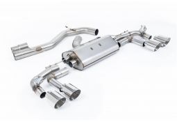 Ligne d'échappement FAP-Back à valves MILLTEK Audi S3 8Y Sportback 310ch (2020+)(Sport/Sorties Rondes)