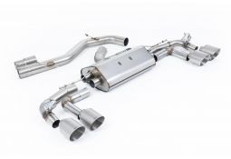 Ligne d'échappement FAP-Back à valves MILLTEK Audi S3 8Y Sportback 310ch (2020+)(Sport/Sorties Rondes)