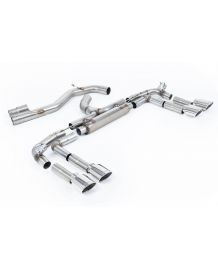 Ligne d'échappement inox FAP-Back à valves MILLTEK Audi S3 8Y Berline 310ch (2020+)(Race/Sorties ovales)