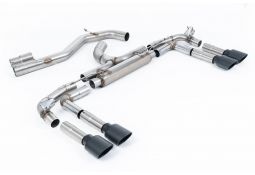 Ligne d'échappement inox FAP-Back à valves MILLTEK Audi S3 8Y Berline 310ch (2020+)(Race/Sorties ovales)