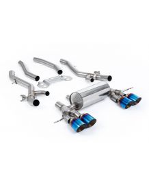 Ligne d'échappement inox FAP-Back à valves MILLTEK BMW M3 / M4 + COMPETITION G80/G82/G81 (2020+)(Race)