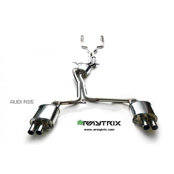 Echappement ARMYTRIX AUDI RS5 4,2 V8 B8 (2010-2015)- Ligne Cat-Back à valves
