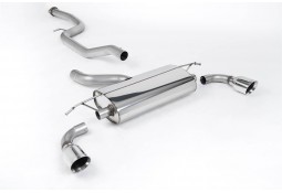 Ligne d'échappement inox Cat-Back MILLTEK Ford Focus ST MK2 225Ch (2005-2010)(Race)