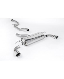 Ligne d'échappement inox Cat-Back MILLTEK Ford Focus ST MK2 225Ch (2005-2010)(Race)