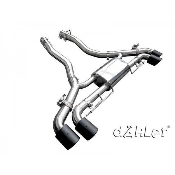 Echappement inox DAHLER/DAEHLER pour BMW X6M F96 / X5M F95 + Competition (2024+)-Silencieux à valves