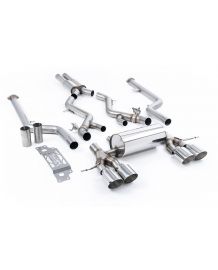 Ligne d'échappement inox Cat-Back à valves MILLTEK BMW M2 G87 (2023+)(Sport)