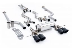 Ligne d'échappement inox Cat-Back à valves MILLTEK BMW M2 G87 (2023+)(Sport)