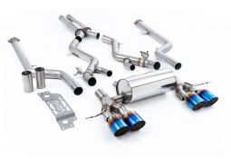 Ligne d'échappement inox Cat-Back à valves MILLTEK BMW M2 G87 (2023+)(Sport)