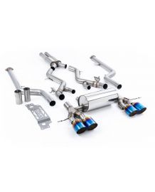 Ligne d'échappement inox Cat-Back à valves MILLTEK BMW M2 G87 (2023+)(Sport)