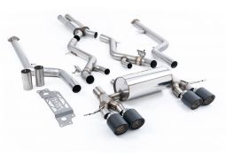 Ligne d'échappement inox Cat-Back à valves MILLTEK BMW M2 G87 (2023+)(Sport)