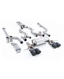 Ligne d'échappement inox Cat-Back à valves MILLTEK BMW M2 G87 (2023+)(Sport)