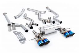 Ligne d'échappement inox Cat-Back à valves MILLTEK BMW M2 G87 (2023+)(Race)