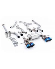 Ligne d'échappement inox Cat-Back à valves MILLTEK BMW M2 G87 (2023+)(Race)