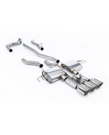 Ligne d'échappement inox Cat-Back à valves MILLTEK pour Honda Integra Type S (DE5) 2,0T 320Ch (2023+)(race)