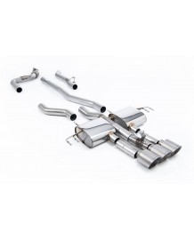 Ligne d'échappement inox Cat-Back à valves MILLTEK pour Honda Integra Type S (DE5) 2,0T 320Ch (2023+)(race)