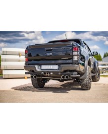 Echappement inox FOX pour FORD Raptor 2,0l Diesel 214Ch ( 2019-2021) - Silencieux 4 Sorties