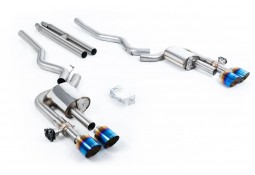 Ligne d'échappement inox Cat-Back à valves MILLTEK pour FORD Mustang 5.0 V8 Mach 1 S550 Fastback (2021-2023)(Race)