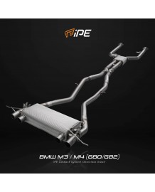 Echappement IPE INNOTECH BMW M4 G82 / M3 G80 + Competition (2021+)-Ligne Cat-Back à valves