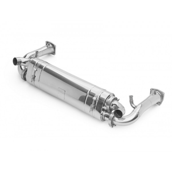 Echappement inox TUBI STYLE pour Porsche 997.1 Turbo (2006-2009) - Silencieux + Suppression catalyseurs