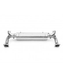 Echappement inox TUBI STYLE pour Porsche 997.2 Turbo/Turbo S (2010-2012) - Silencieux + Suppression catalyseurs