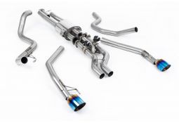 Ligne d'échappement MILLTEK Cat-Back à valves pour FORD Ranger RAPTOR 3,0 V6 Bi-Turbo (2023+)