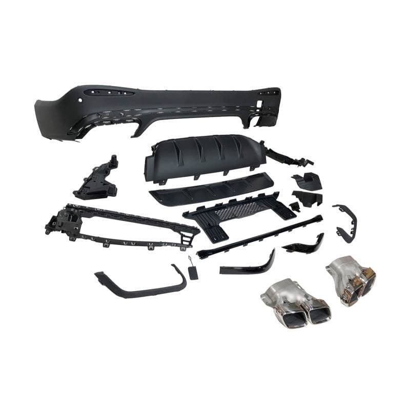 Diffuseur Pare-chocs Avant Style GLC63 AMG Pour Mercedes GLC C254 - Noir, Neuf, Look Sport