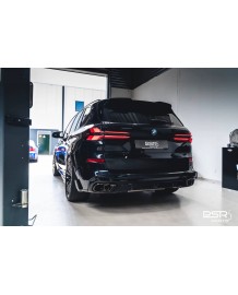 Echappement inox DCE PARTS pour BMW X5 45e / 50e G05 (2018+)(2023+)-Silencieux à valves look M60i