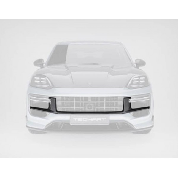 Grilles avant carbone TECHART pour Porsche Cayenne Turbo E-Hybrid Coupé et SUV 9YB E3.2 (2024+)
