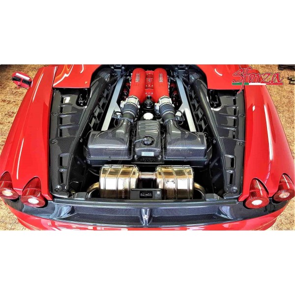 Caches latéraux Carbone compartiment moteur SFORZA pour FERRARI F430 Spider