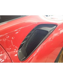 Prises d'air latérales Carbone SFORZA pour FERRARI 488 Pista