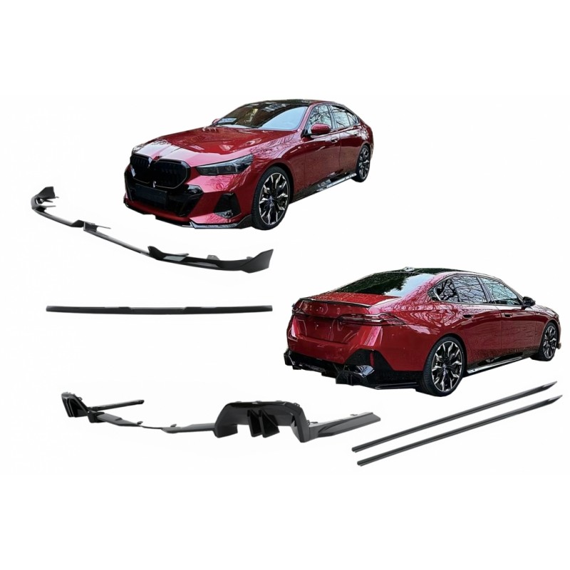 USJEKZI66 Voiture Becquets Arrière Pour BMW I5 Touring (G61) 2024, Auto Coffre Toit Aileron Pare-Chocs LèVre Aile Diffuseur,Carbon Fiber Color