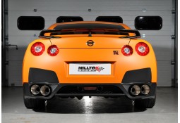 Ligne d'échappement inox Cat-Back MILLTEK pour NISSAN GTR R35 (2009-2015)(Race90mm)