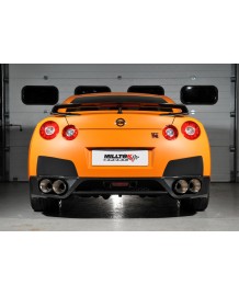 Ligne d'échappement inox Cat-Back MILLTEK pour NISSAN GTR R35 (2009-2015)(Race90mm)