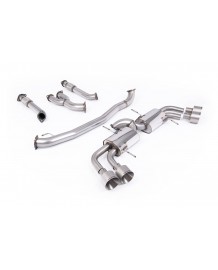 Ligne d'échappement inox Cat-Back MILLTEK pour NISSAN GTR R35 (2009-2015)(Race90mm)