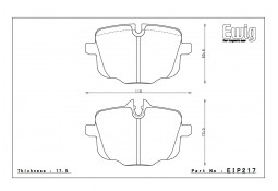 Plaquettes de freins Arrière ENDLESS ME20 pour BMW M3 G80 G81 / M4 G82 G83 (2021+)