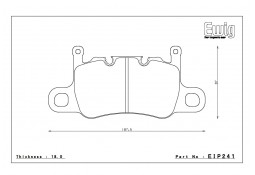 Plaquettes de freins Arrière ENDLESS MA45B pour PORSCHE 992 GT3 RS / GT3