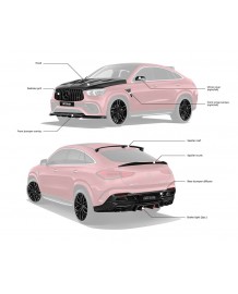 Kit carrosserie LARTE DESIGN pour MERCEDES GLE 63S Coupé C167 (2019-2023)