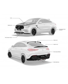 Kit carrosserie LARTE DESIGN pour MERCEDES GLE 63S Coupé C167 (2019-2023)