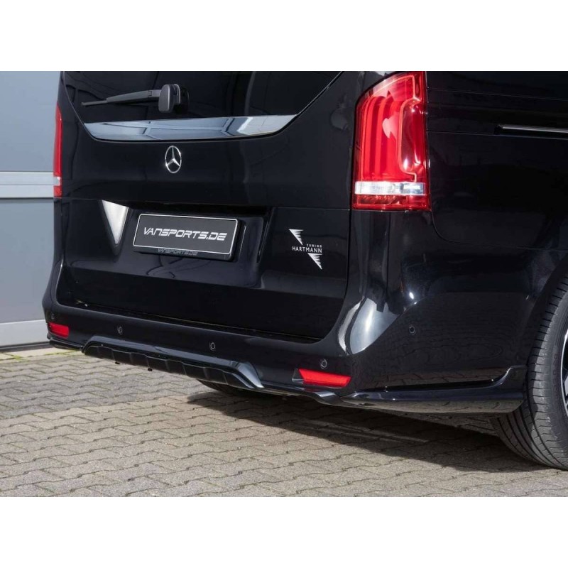 Protezione Paraurti In Alluminio Per Mercedes Vito W447 2014- - Nero, Spessore 0.7 Mm