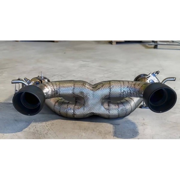 Silencieux d'échappement inox à valves TFL Italy pour MASERATI MC20 Silencieux d'échappement inox à valves TFL Italy pour MASERATI MC20