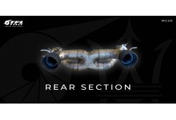 Silencieux d'échappement inox à valves TFL Italy pour MASERATI MC20