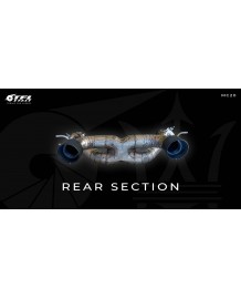 Silencieux d'échappement inox à valves TFL Italy pour MASERATI MC20