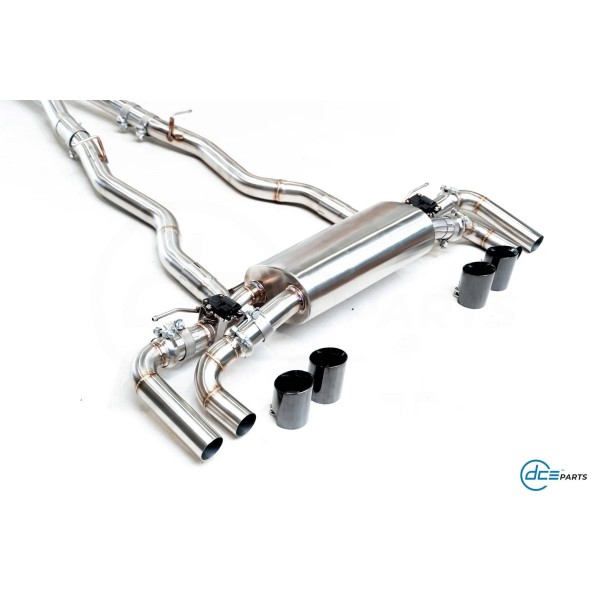 Echappement inox DCE PARTS pour BMW 840i G14 G15 (2018+)-Silencieux à valves