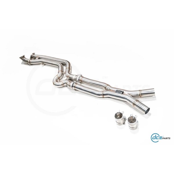 Suppression de filtres à particules Equal Lenght X-pipe inox DCE PARTS pour BMW M4 G82 / M3 G80 G81 S58 (2020+)