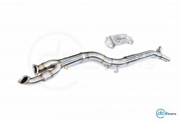 Suppression de filtres à particules single pipe inox DCE PARTS pour BMW M4 G82 / M3 G80 G81 S58 (2020+)